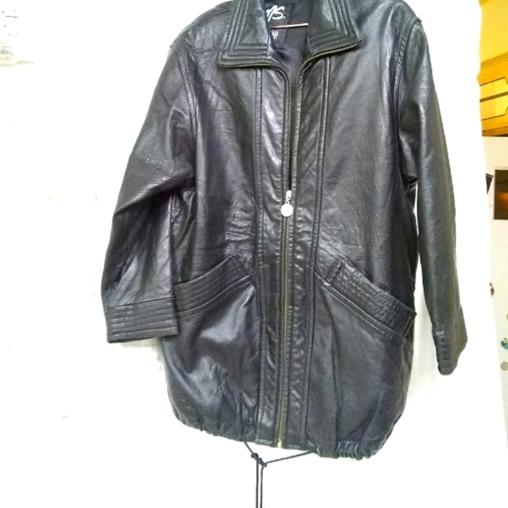 Ms Maxima Soft Leather Jacket Black Size SM/44 Korea